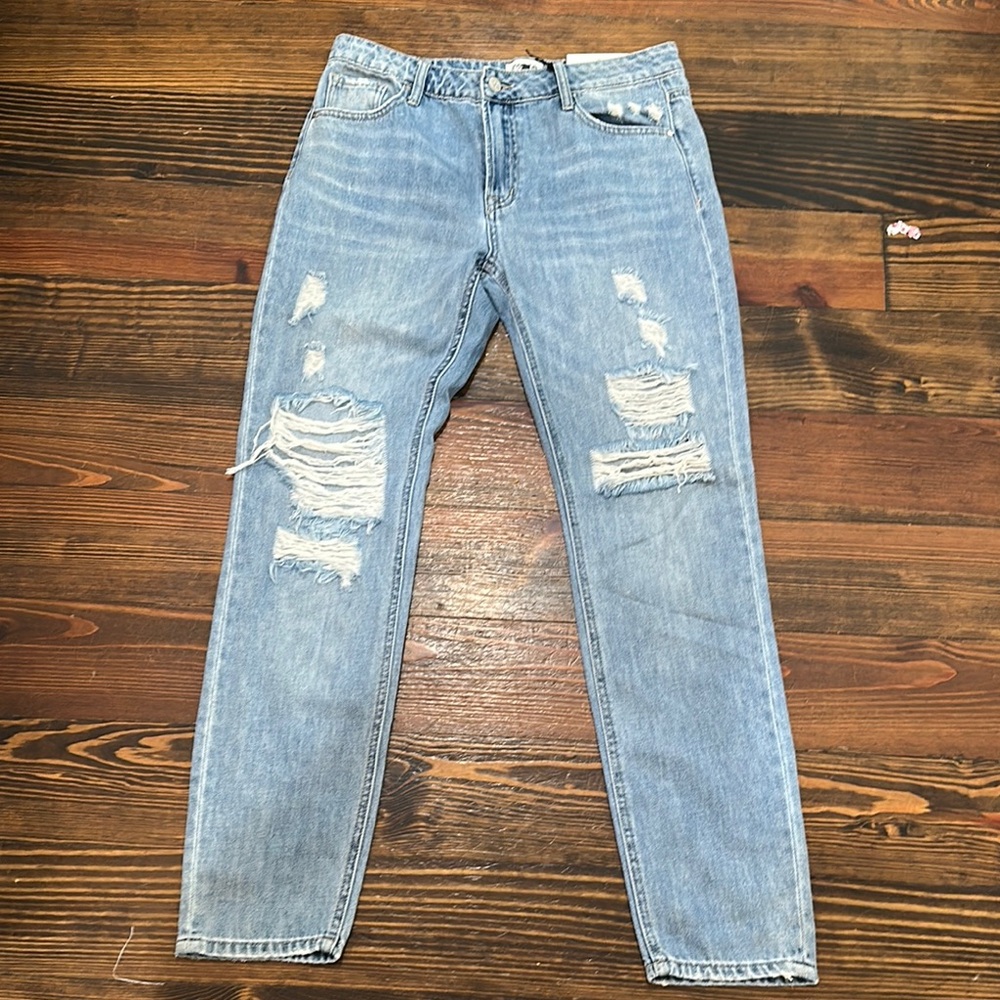 Insane Gene Super Soft Distressed Light Blue Women's Jeans